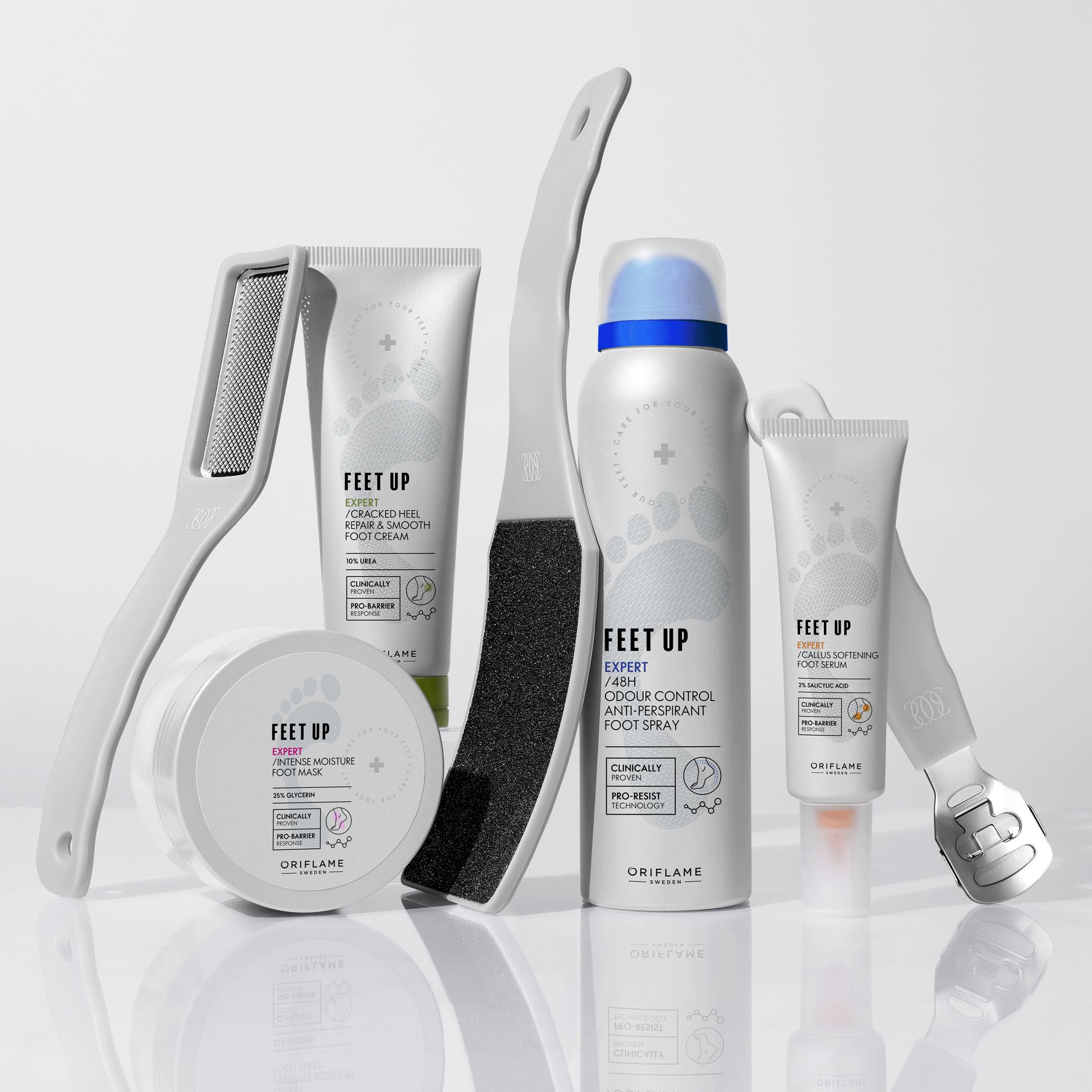 một nhóm sản phẩm màu trắng