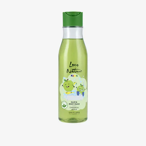 Sữa tắm gội trẻ em hương Táo Xanh Love Nature Kids Hair & Body Wash Cheerful Apple
