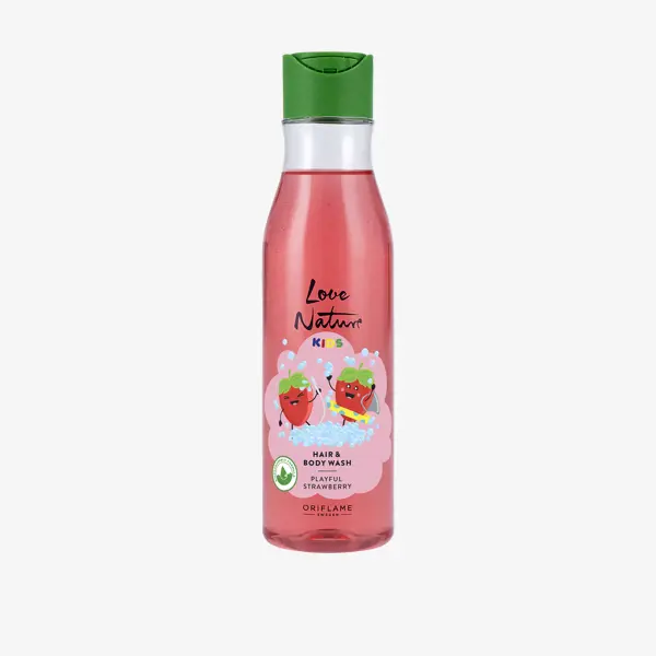 Sữa tắm gội trẻ em hương Dâu Tây Love Nature Kids Playful Strawberry