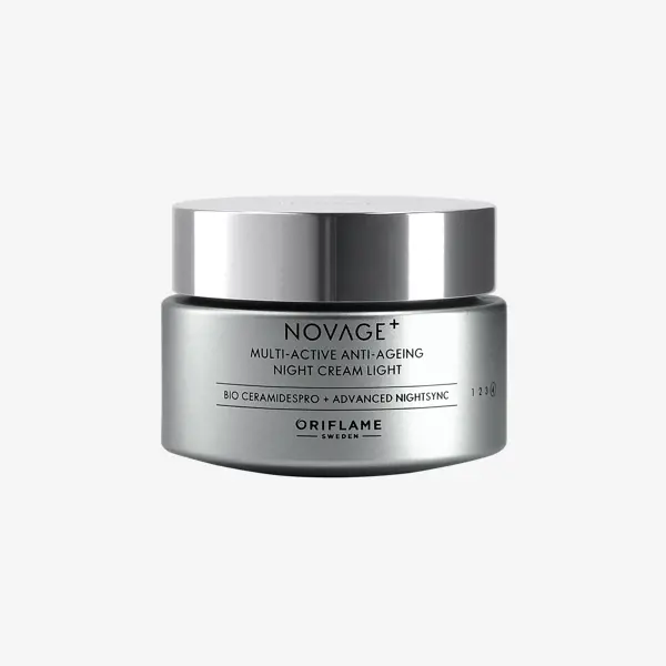 Kem dưỡng ban đêm mỏng nhẹ NOVAGE+ Multi-Active Anti-Ageing Night Cream Light