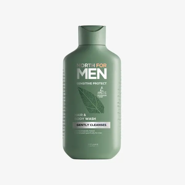 Sữa tắm & gội North For Men Sensitive Protect Hair & Body Wash