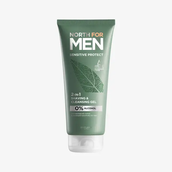 Gel rửa mặt & cạo râu North For Men Sensitive Protect Shaving & Cleansing Gel