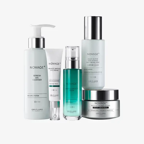 Quy trình dưỡng da cải thiện nếp nhăn NOVAGE+ Wrinkle Smooth Routine Mixed