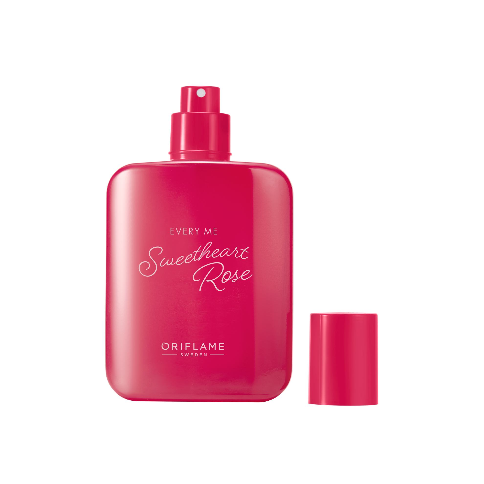 Một chai nước hoa màu hồng