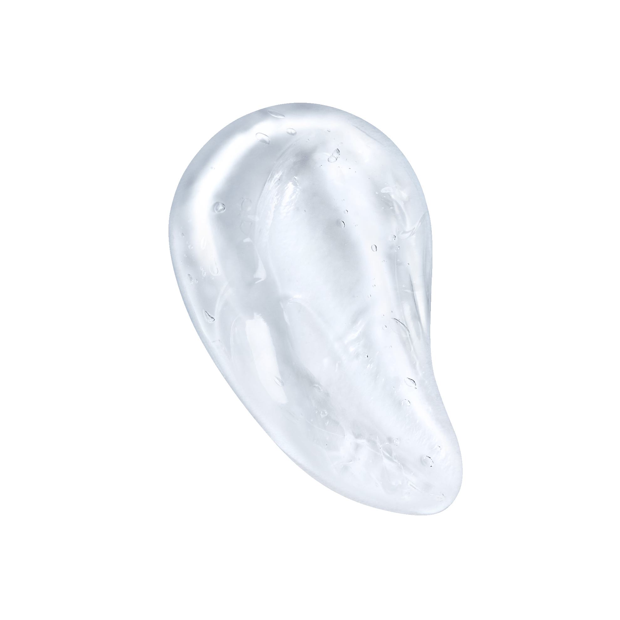 Một lớp gel trong suốt trên nền trắng